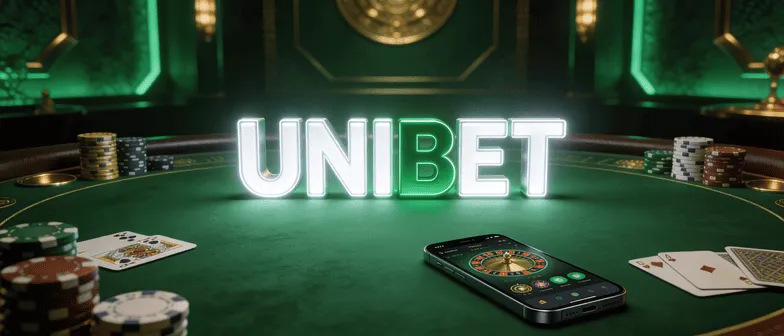 Unibet online felület