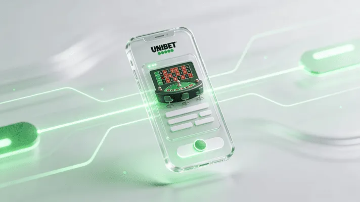 Unibet app felület